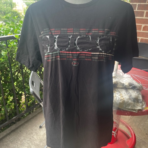 Gucci Black Graphic Men's Tee - Picture 1 of 4